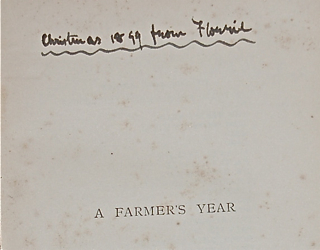 A Farmer's Year, Being His Commonplace Book for 1898