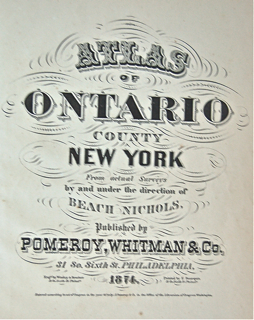 Atlas of Ontario County New York.