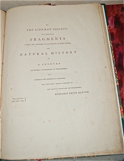 Fragments of the Natural History of Pennsylvania, Part First