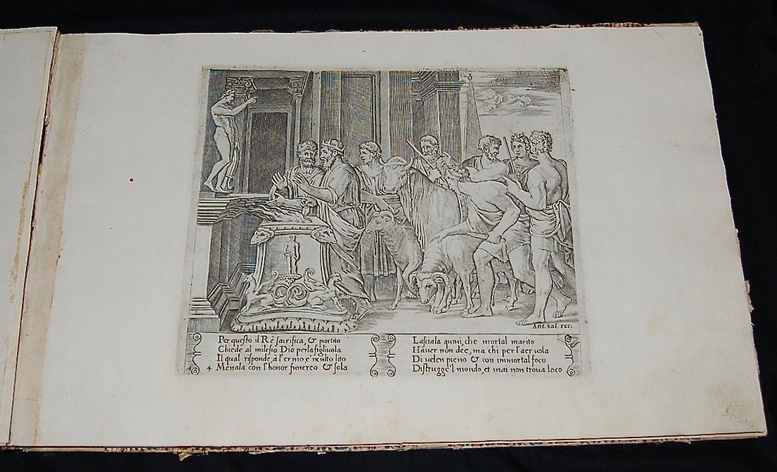 The Story of the Marriage of Cupid and Psyche from the Golden Ass of Apuleius. A suite of  twenty-seven copper engravings depicting the story of Cupid and Psyche by Master of the Die (fl. 1532- 50) and Augustino Veneziano (1490- 1536?). 