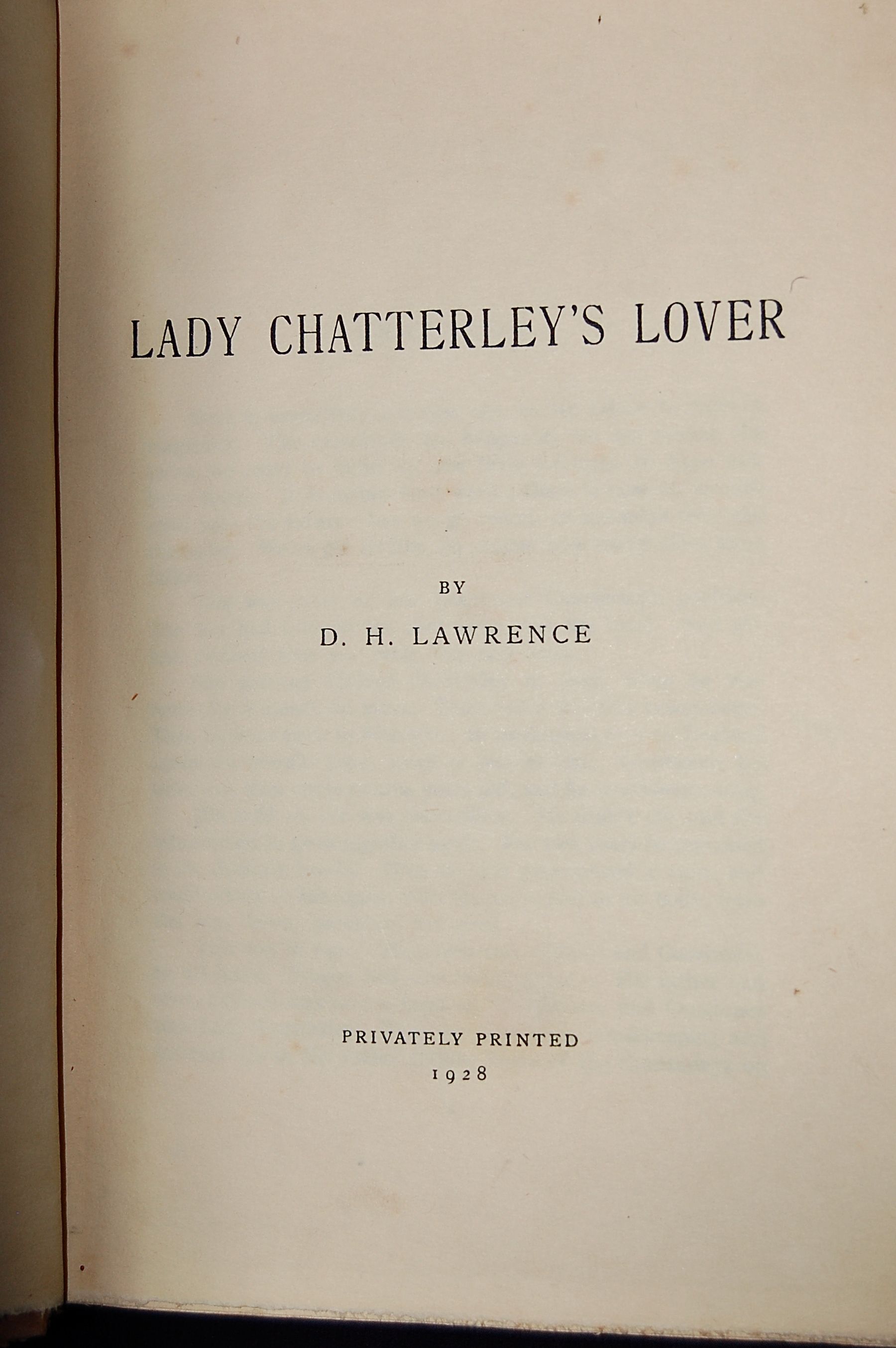 Lady Chatterley's Lover