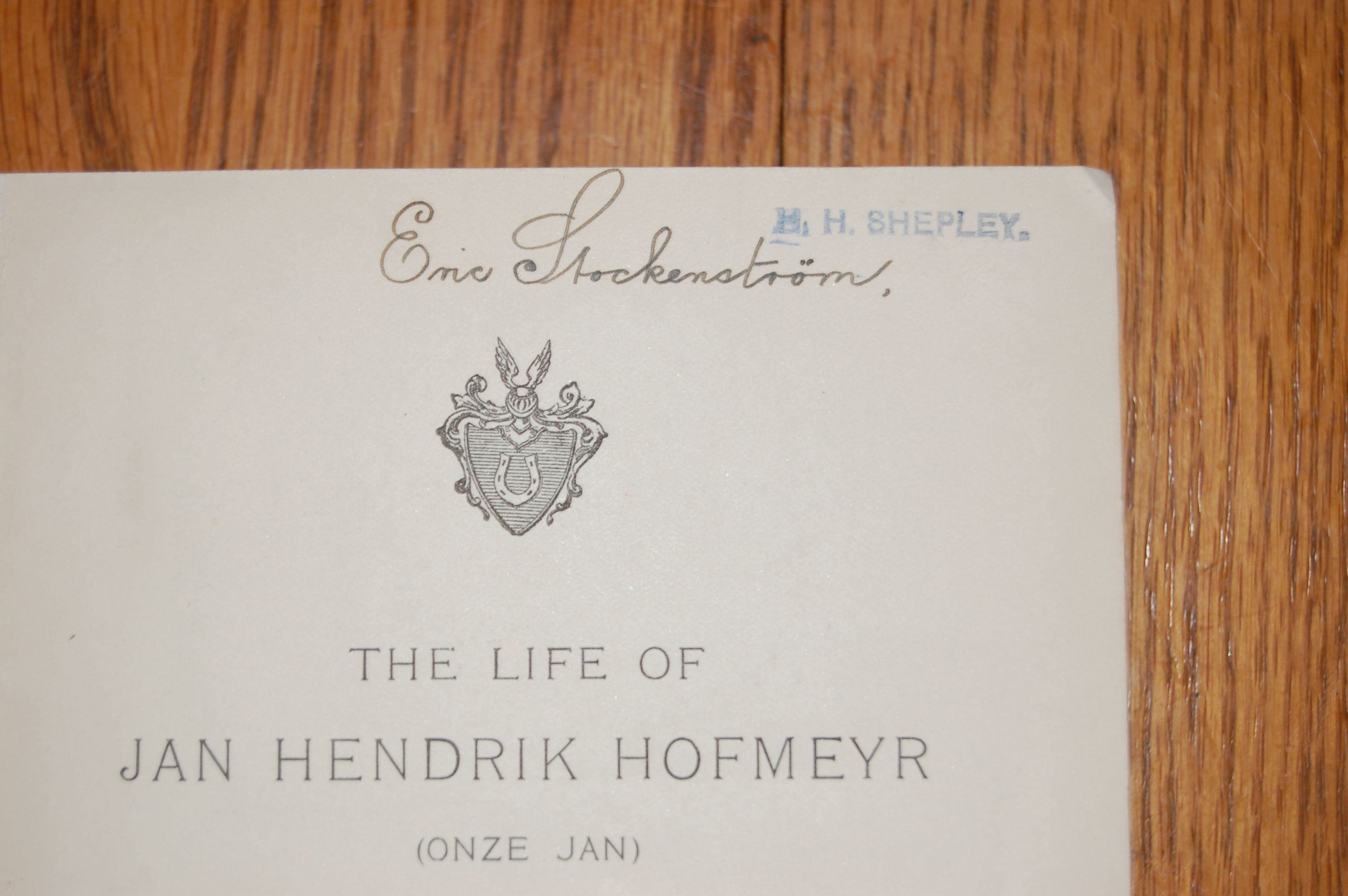 The Life of Jan Hendrik Hofmeyer (Onze Jan)