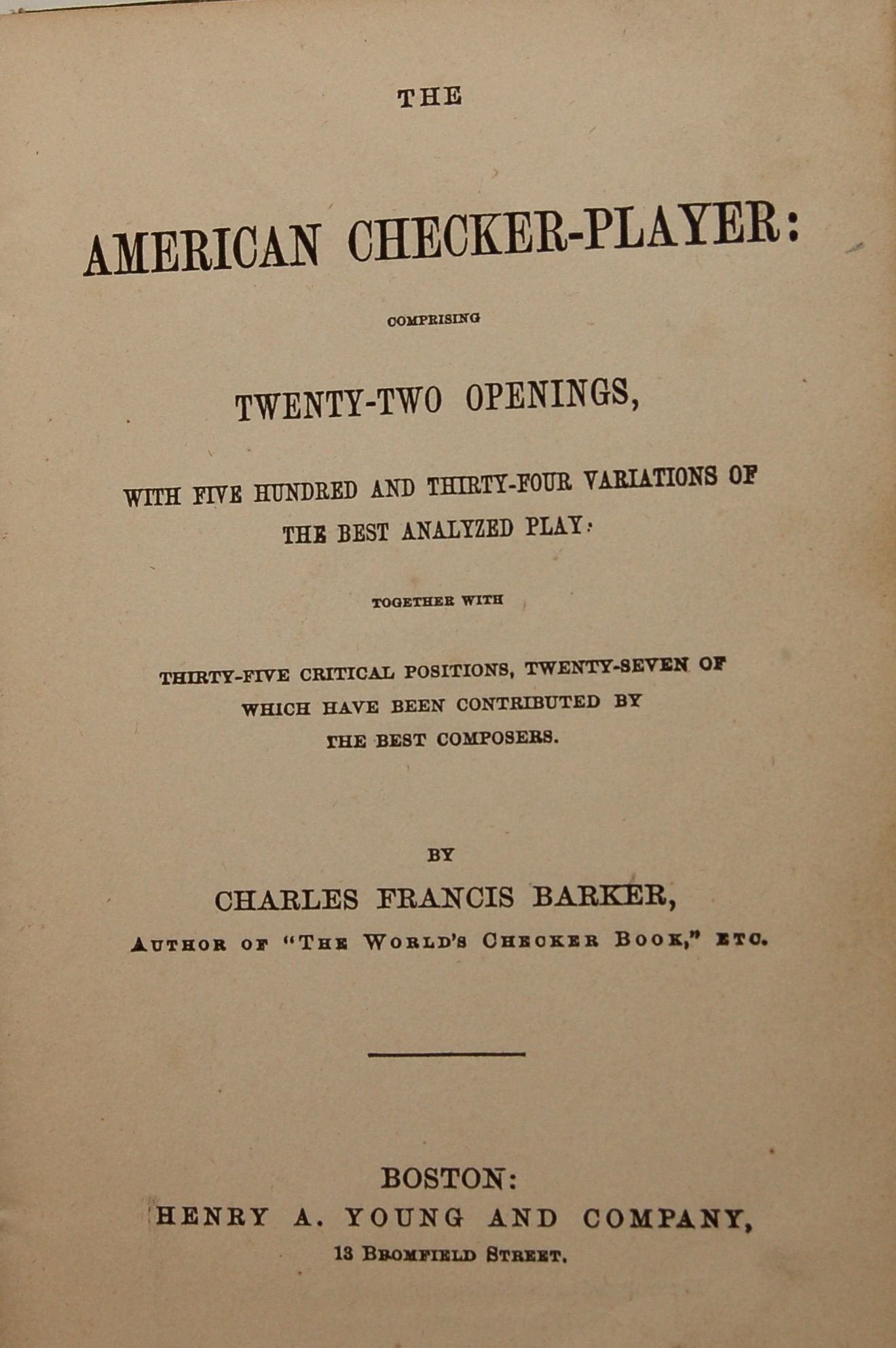 The American Checker Player