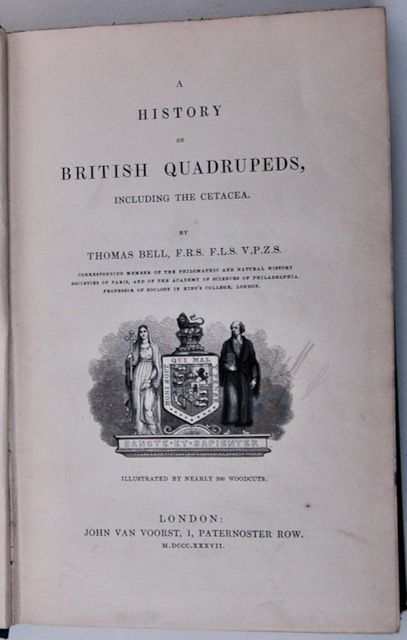 A History of British Quadrupeds including the Cetacea.