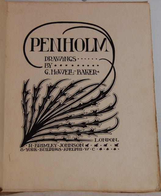  Penholm, Drawings by George Howell- Baker. 